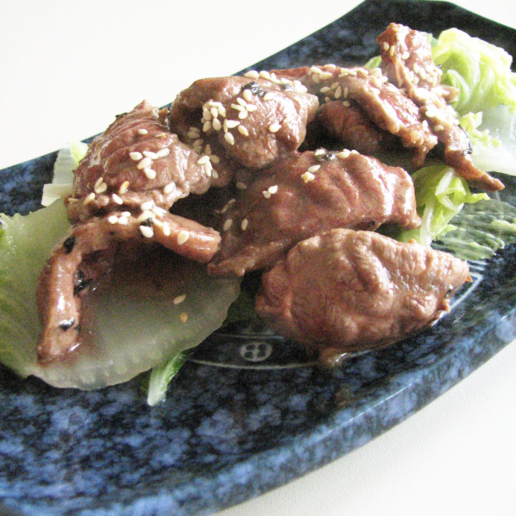 Puerh sesame paste beef with cabbage