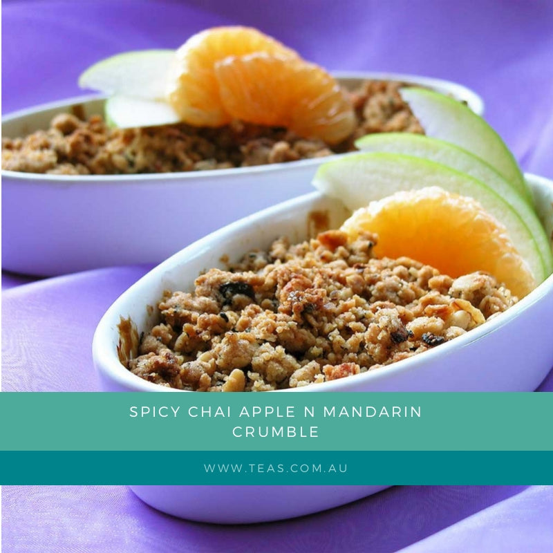 Spicy Chai Apple n Mandarin Crumble
