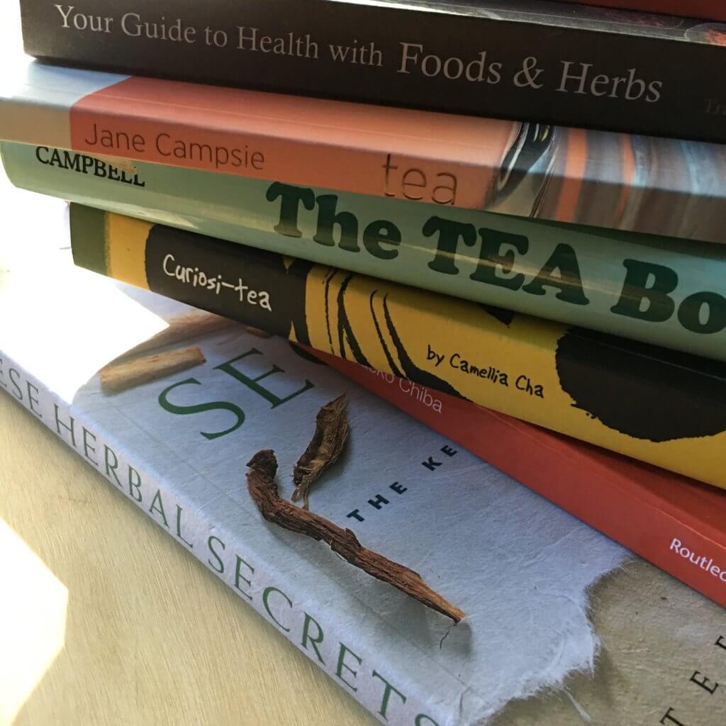 Holding on, or holding off (my tea books)