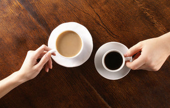 Green tea, black coffee