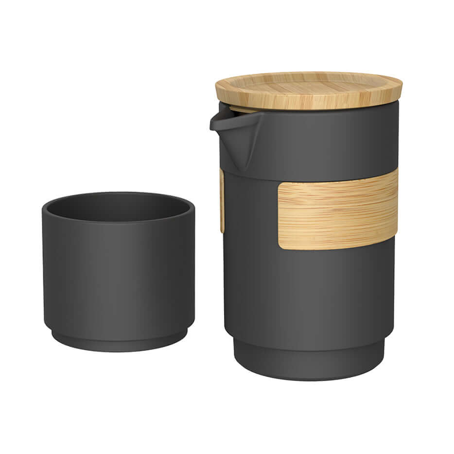 Black Ceramic Teapot For One Set Exquisite High Quality Teaware Teas